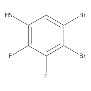 4,5-Dibromo-2,3-difluorothiophenol Structure