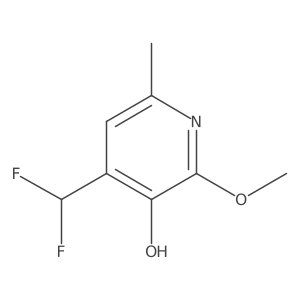 4-(Difluoromethyl)-2-methoxy-6-methylpyridin-3-ol结构式