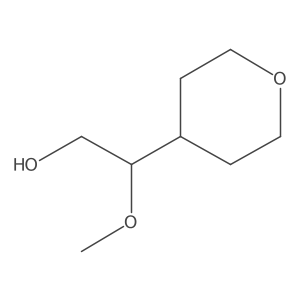 2-Methoxy-2-(oxan-4-yl)ethan-1-ol结构式