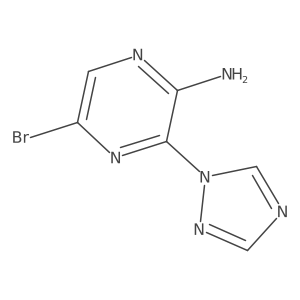 5-bromo-3-(1H-1,2,4-triazol-1-yl)-2-Pyrazinamine Structure