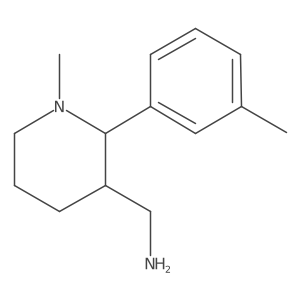 3-Piperidinemethanamine, 1-methyl-2-(3-methylphenyl)-, (2S,3R)-结构式