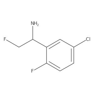 1-(5-Chloro-2-fluorophenyl)-2-fluoroethan-1-amine Structure