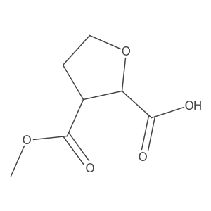 3-(Methoxycarbonyl)oxolane-2-carboxylic acid Structure