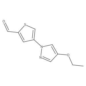 4-(4-ethoxy-1H-pyrazol-1-yl)thiophene-2-carbaldehyde Structure