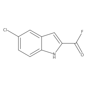 5-Chloro-1H-indole-2-carbonyl fluoride结构式