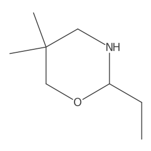 2-Ethyl-5,5-dimethyl-1,3-oxazinane结构式