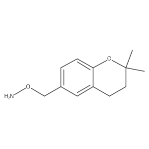 O-[(2,2-dimethyl-3,4-dihydro-2H-1-benzopyran-6-yl)methyl]hydroxylamine Structure