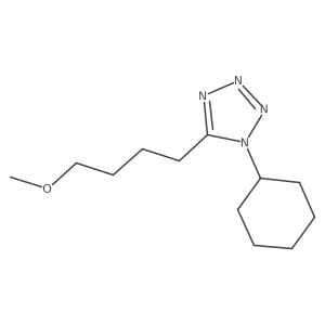 1-Cyclohexyl-5-(4-methoxybutyl)-1H-tetrazole结构式