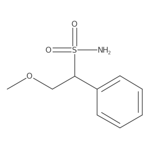 2-Methoxy-1-phenylethane-1-sulfonamide Structure