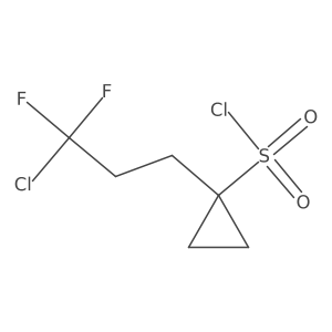 1-(3-Chloro-3,3-difluoropropyl)cyclopropane-1-sulfonyl chloride结构式