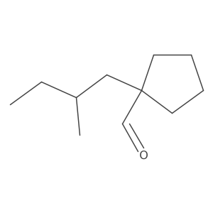 1-(2-Methylbutyl)cyclopentane-1-carbaldehyde结构式