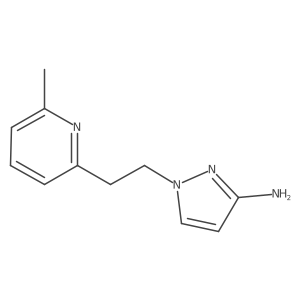 1-[2-(6-methylpyridin-2-yl)ethyl]-1H-pyrazol-3-amine结构式