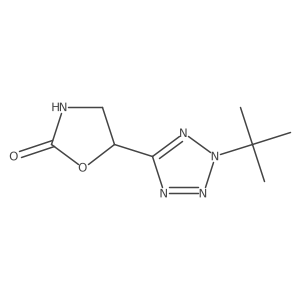 5-(2-tert-butyl-2H-1,2,3,4-tetrazol-5-yl)-1,3-oxazolidin-2-one Structure