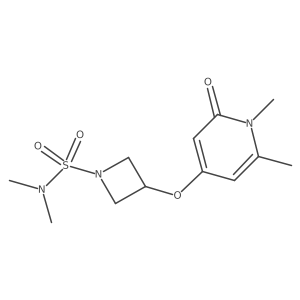 3-((1,6-dimethyl-2-oxo-1,2-dihydropyridin-4-yl)oxy)-N,N-dimethylazetidine-1-sulfonamide Structure