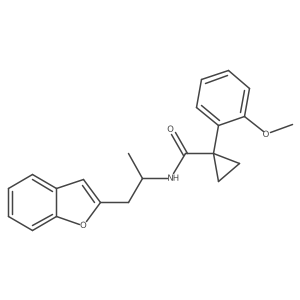 N-(1-(benzofuran-2-yl)propan-2-yl)-1-(2-methoxyphenyl)cyclopropanecarboxamide Structure