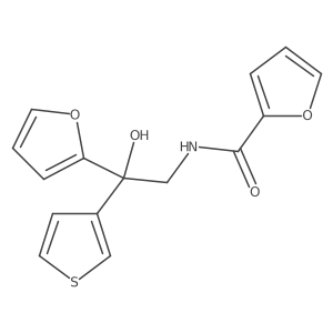 N-(2-(furan-2-yl)-2-hydroxy-2-(thiophen-3-yl)ethyl)furan-2-carboxamide Structure