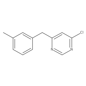 4-Chloro-6-(3-methylbenzyl)pyrimidine Structure