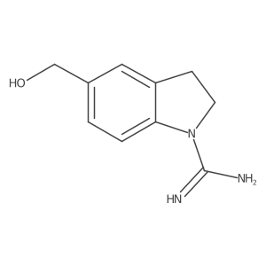 5-(Hydroxymethyl)indoline-1-carboximidamide结构式