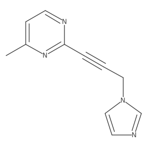 2-[3-(1H-imidazol-1-yl)prop-1-yn-1-yl]-4-methylpyrimidine结构式
