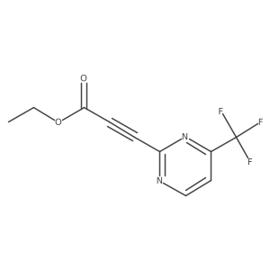 Ethyl 3-[4-(trifluoromethyl)pyrimidin-2-yl]prop-2-ynoate结构式