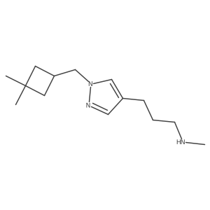(3-{1-[(3,3-dimethylcyclobutyl)methyl]-1H-pyrazol-4-yl}propyl)(methyl)amine Structure