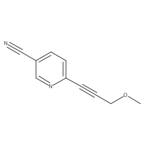 6-(3-Methoxyprop-1-yn-1-yl)pyridine-3-carbonitrile结构式