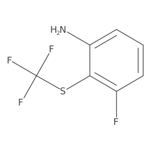 3-Fluoro-2-(trifluoromethylthio)aniline Structure