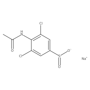 Sodium 3,5-dichloro-4-acetamidobenzene-1-sulfinate结构式