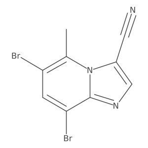 6,8-Dibromo-5-methylimidazo[1,2-a]pyridine-3-carbonitrile Structure