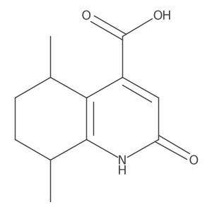 2-Hydroxy-5,8-dimethyl-5,6,7,8-tetrahydroquinoline-4-carboxylic acid结构式