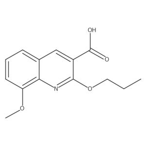 8-Methoxy-2-propoxyquinoline-3-carboxylic acid Structure