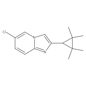 6-Chloro-2-(2,2,3,3-tetramethylcyclopropyl)imidazo[1,2-a]pyridine结构式