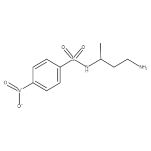 N-(4-aminobutan-2-yl)-4-nitrobenzene-1-sulfonamide结构式
