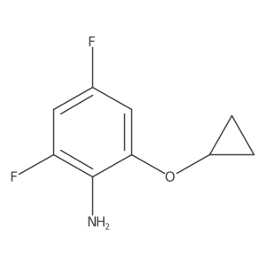 2-Cyclopropoxy-4,6-difluoroaniline结构式