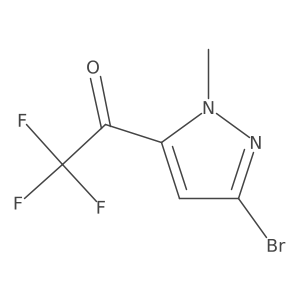 1-(3-bromo-1-methyl-1H-pyrazol-5-yl)-2,2,2-trifluoroethan-1-one Structure