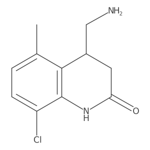 4-(Aminomethyl)-8-chloro-5-methyl-1,2,3,4-tetrahydroquinolin-2-one结构式