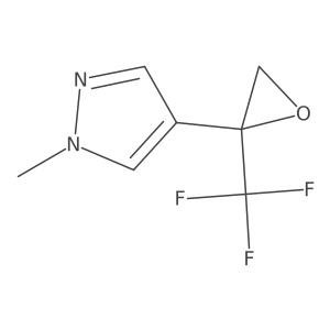 1-methyl-4-[2-(trifluoromethyl)oxiran-2-yl]-1H-pyrazole Structure