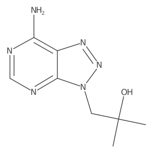 1-{7-amino-3H-[1,2,3]triazolo[4,5-d]pyrimidin-3-yl}-2-methylpropan-2-ol结构式