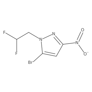 5-Bromo-1-(2,2-difluoroethyl)-3-nitro-1H-pyrazole Structure