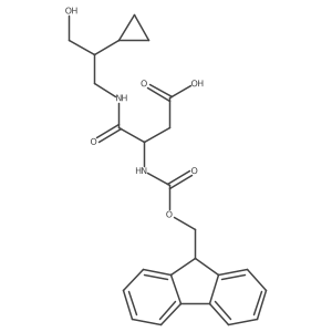 3-[(2-cyclopropyl-3-hydroxypropyl)carbamoyl]-3-({[(9H-fluoren-9-yl)methoxy]carbonyl}amino)propanoic acid Structure