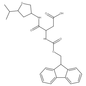 3-({[(9H-fluoren-9-yl)methoxy]carbonyl}amino)-3-{[5-(propan-2-yl)oxolan-3-yl]carbamoyl}propanoic acid结构式