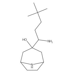 3-(1-Amino-4,4-dimethylpentyl)-8-azabicyclo[3.2.1]octan-3-ol Structure