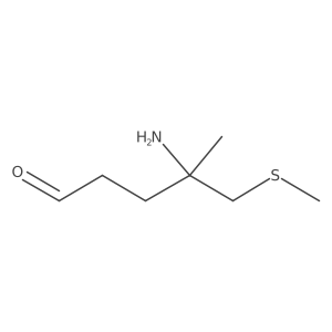 4-Amino-4-methyl-5-(methylsulfanyl)pentanal Structure