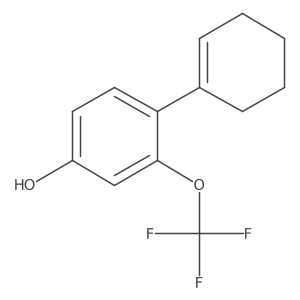 4-(Cyclohex-1-en-1-yl)-3-(trifluoromethoxy)phenol结构式