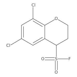 6,8-dichloro-3,4-dihydro-2H-1-benzopyran-4-sulfonyl fluoride结构式
