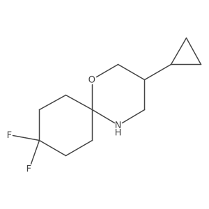 3-Cyclopropyl-9,9-difluoro-1-oxa-5-azaspiro[5.5]undecane Structure