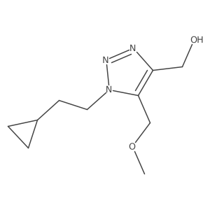 [1-(2-cyclopropylethyl)-5-(methoxymethyl)-1H-1,2,3-triazol-4-yl]methanol Structure