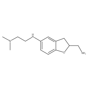 (5-{[2-(Dimethylamino)ethyl]amino}-2,3-dihydro-1-benzofuran-2-yl)methanamine结构式