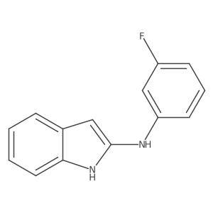 N-(3-fluorophenyl)-1H-indol-2-amine Structure