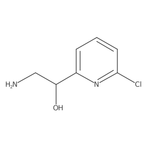 (1R)-2-amino-1-(6-chloropyridin-2-yl)ethan-1-ol Structure